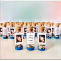 Personalized funeral favors with Photo, Loss of brother memorial gifts for guests, Celebration of life Grief favors in Bulk, Sand in Bottle