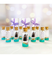 Personalized funeral favors with Photo, Loss of brother memorial gifts for guests, Celebration of life Grief favors in Bulk, Sand in Bottle