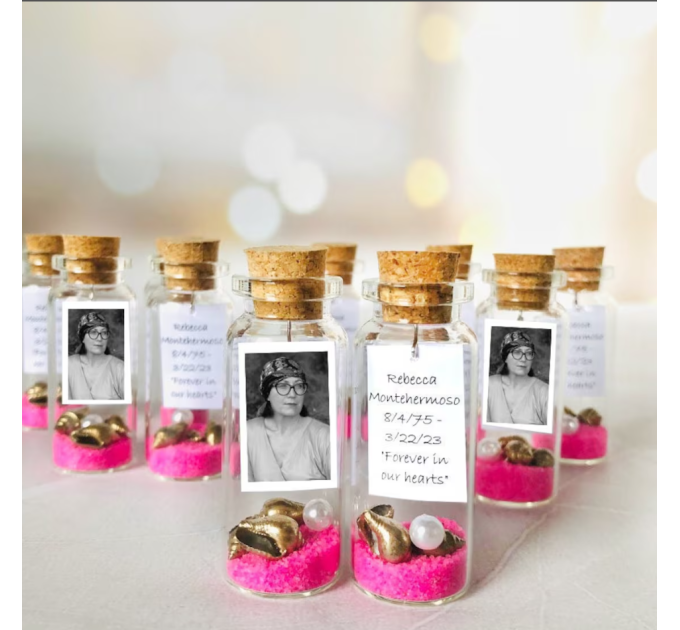 Funeral keepsake, Celebration of life favor for guest, Mom pasing memorial for funeral, Bulk guest gifts, Personalized forget me not favor