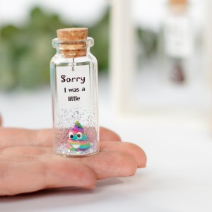 Apology Gift I'm Sorry Gift Poop emoji present, forgive wish jar, please forgive me gift wife, girlfriend, friend, forgiveness