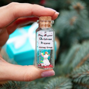 Unicorn Christmas gift for daughter from mom Cute holiday gift for friend Unicorn miniature gift Magic Christmas gift Small gift under 15