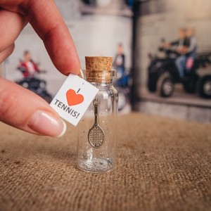 Tennis gift Sport gift Tennis player gift Personalized gift Tennis racket Miniature gift I love sport Health gift I love big tennis