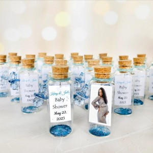 Unique personalized photo favors , baby shower party favors for guests, personalized party keepsakes with save the date